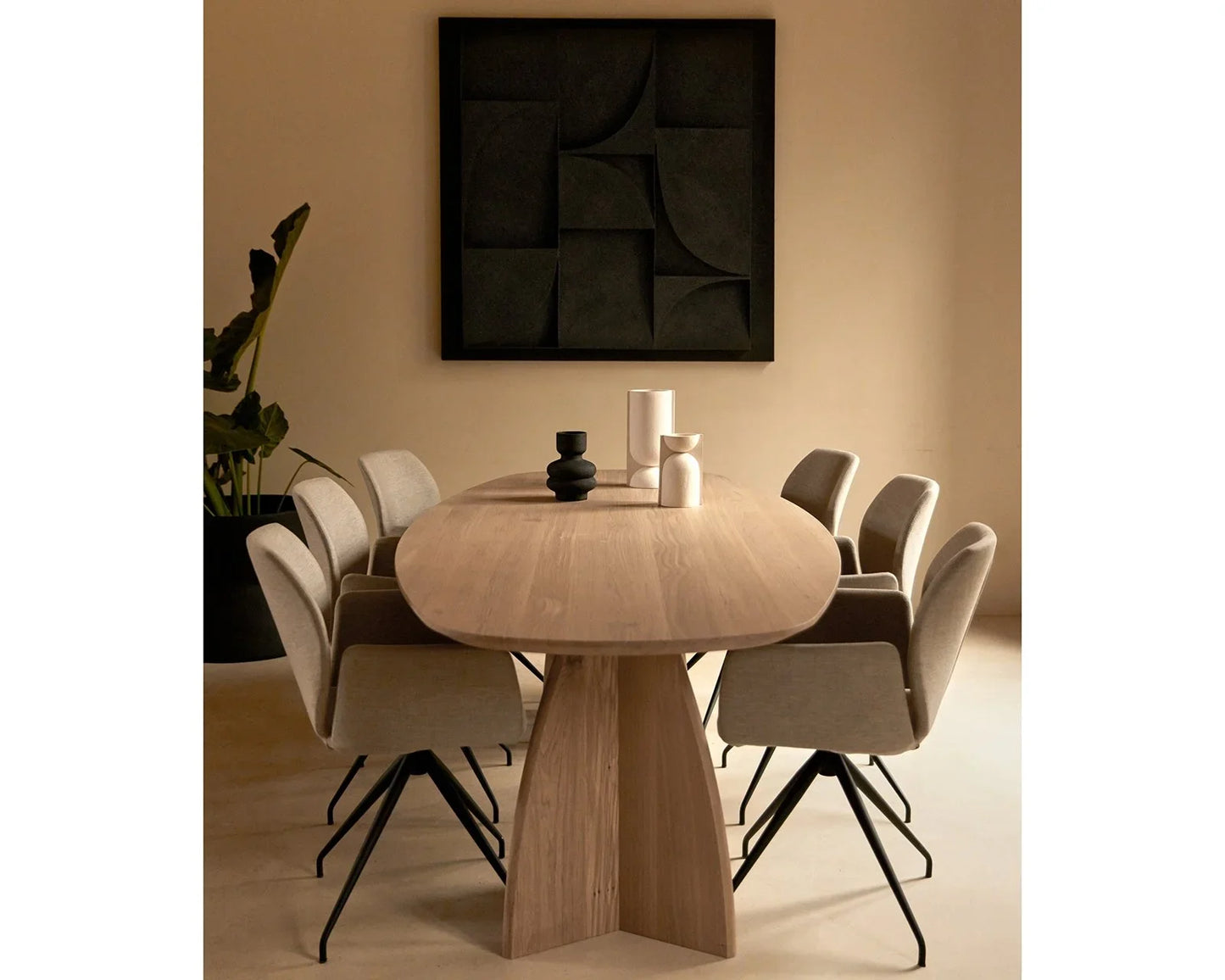 IDA Furniture Wabi-sabi Wooden Dining room Furniture Vintage grey wood dining table for Family Apartment Hotel restaurant