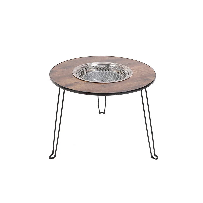 Multifunctional Outdoor Camping Table Folding Barbecue Table Courtyard Stove Barbecue Table Camping Barbecue Table Tea Table