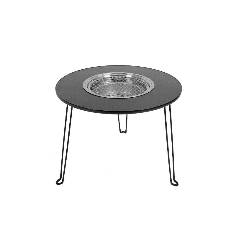 Multifunctional Outdoor Camping Table Folding Barbecue Table Courtyard Stove Barbecue Table Camping Barbecue Table Tea Table